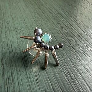 Elizabeth Cole Aeryn SINGLE Crystal and Seed Pearl Earring